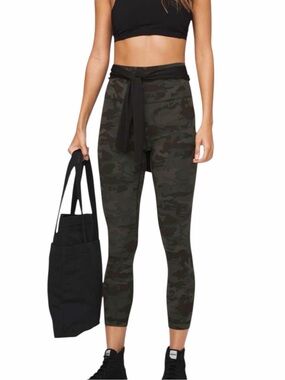 Lululemon Align Pant II in Incognito Camo Multi Gator Green High Rise Size 8